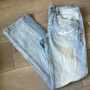 Ninth Hall Signal light wash bleached skate jeans